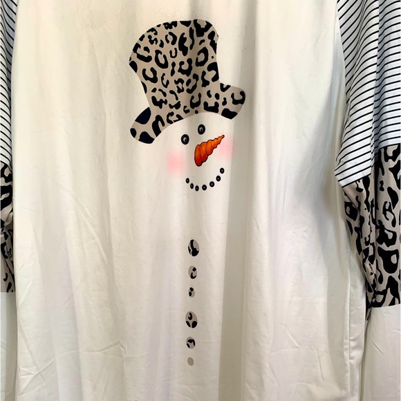 Snowman Print Jersey *NEW* Size XL - Picture 4 of 10